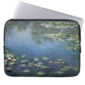 Waterlilies by Claude Monet, Vintage Flowers Laptop Sleeve