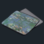 Waterlilies by Claude Monet, Vintage Flowers Laptop Sleeve<br><div class="desc">Waterlilies (1916) by Claude Monet. Water Lilies is a vintage impressionism fine art floral painting. Monet's spring season flower garden in Giverny, France. This landscape is one of many variations of water lily paintings that Monet painted by his pond. About the artist: Claude Monet (1840-1926) was a founder of the...</div>