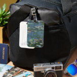 Waterlilies by Claude Monet, Vintage Flowers Luggage Tag<br><div class="desc">Waterlilies (1916) by Claude Monet. Water Lilies is a vintage impressionism fine art floral painting. Monet's spring season flower garden in Giverny, France. This landscape is one of many variations of water lily paintings that Monet painted by his pond. About the artist: Claude Monet (1840-1926) was a founder of the...</div>