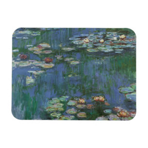 Waterlilies by Claude Monet, Vintage Flowers Magnet