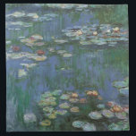Waterlilies by Claude Monet, Vintage Flowers Napkin<br><div class="desc">Waterlilies (1916) by Claude Monet. Water Lilies is a vintage impressionism fine art floral painting. Monet's spring season flower garden in Giverny, France. This landscape is one of many variations of water lily paintings that Monet painted by his pond. About the artist: Claude Monet (1840-1926) was a founder of the...</div>