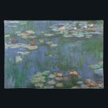 Waterlilies by Claude Monet, Vintage Flowers Placemat<br><div class="desc">Waterlilies (1916) by Claude Monet. Water Lilies is a vintage impressionism fine art floral painting. Monet's spring season flower garden in Giverny, France. This landscape is one of many variations of water lily paintings that Monet painted by his pond. About the artist: Claude Monet (1840-1926) was a founder of the...</div>