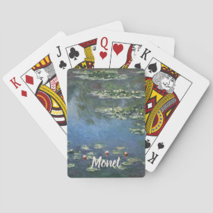 Waterlilies by Claude Monet, Vintage Flowers Playing Cards