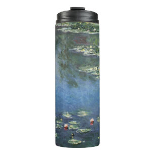 Waterlilies by Claude Monet, Vintage Flowers Thermal Tumbler