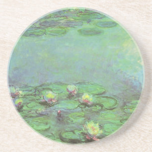 Waterlilies by Claude Monet, Vintage Impressionism Coaster