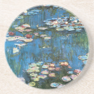 Waterlilies by Claude Monet, Vintage Impressionism Coaster