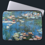 Waterlilies by Claude Monet, Vintage Impressionism Laptop Sleeve<br><div class="desc">Waterlilies (1914) by Claude Monet is a vintage impressionist fine art nature painting. One of many variations of water lily floral paintings that Monet painted by the pond in his flower garden in Giverny, France. About the artist: Claude Monet (1840-1926) was a founder of the French impressionist painting movement with...</div>