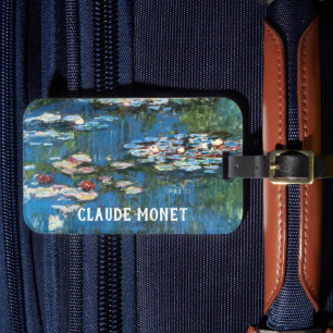 Waterlilies by Claude Monet, Vintage Impressionism Luggage Tag