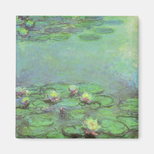 Waterlilies by Claude Monet, Vintage Impressionism Magnet