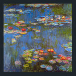 Waterlilies by Claude Monet, Vintage Nature Art Poster<br><div class="desc">Waterlilies by Claude Monet is a vintage impressionism fine art nature painting featuring waterlily flowers in a pond in Monet's garden at his home in Giverny, France. Beautiful flowers are floating in the water and the reflection of green weeping willow trees. Claude Monet enjoyed painting "en plein air" or "in...</div>