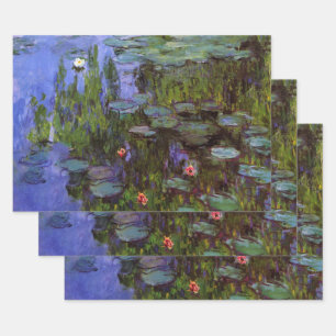 Waterlilies by Claude Monet Wrapping Paper Sheet