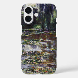 Waterlilies in Pond by Claude Monet, Vintage Art iPhone 16 Case