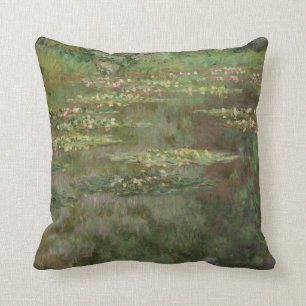 Waterlilies or The Water Lily Pond Nympheas Cushion
