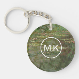 Waterlilies or The Water Lily Pond Nympheas Key Ring