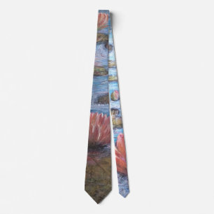 Waterlilies tie