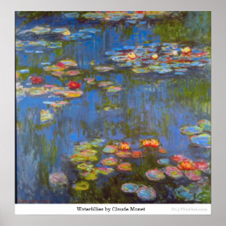 Waterlillies by Claude Monet Poster