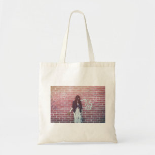 Waterlily Brooklyn Brick Red Wall Photo Tote Bag