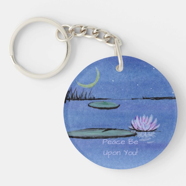 Waterlily Key Ring (Front)