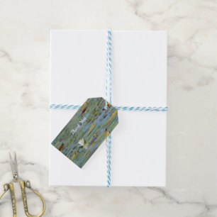 Waterlily Lake Flower Watercolor Gift Tag