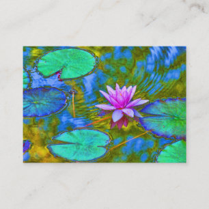 Waterlily Lotus for Yoga Studio, Spa, Beauty Salon Business Card