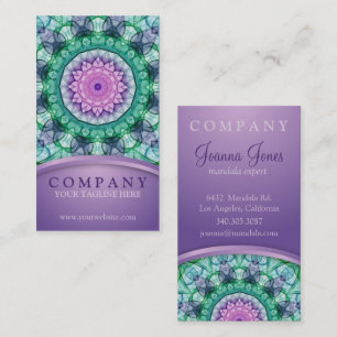 WaterLily Mandala Business Card
