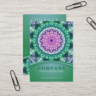 WaterLily Mandala Business Card