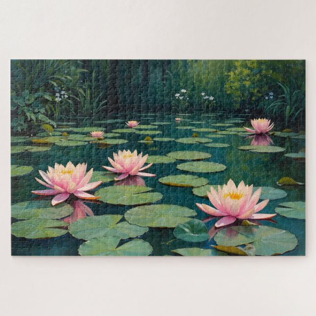 Waterlily Pond Jigsaw Puzzle (Horizontal)