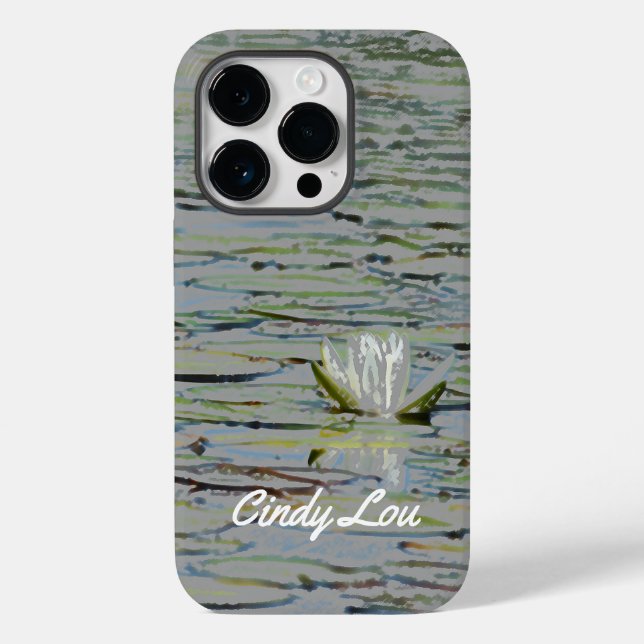 Waterlily Pond Lake Flower I Cell Phone Case (Back)