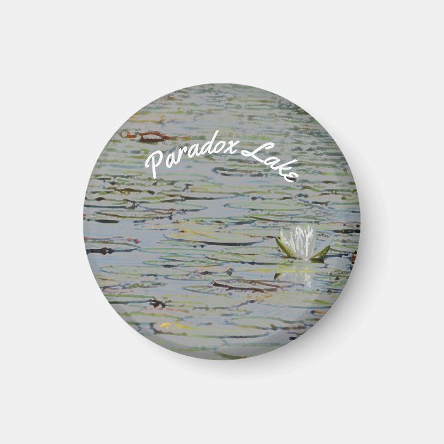 Waterlily Pond Lake Flower I Magnet (Front)