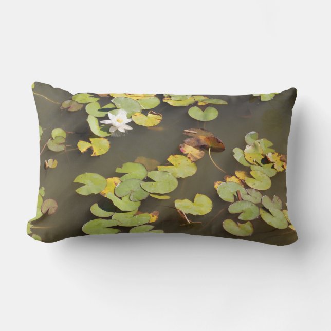 Waterlily Throw Pillow (Front)