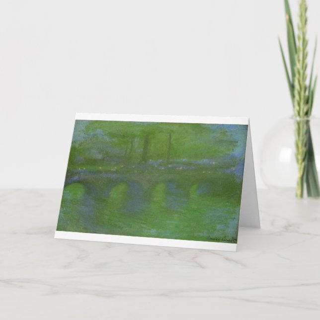 Waterloo Bridge, Dawn by Claude Monet Card (Front)