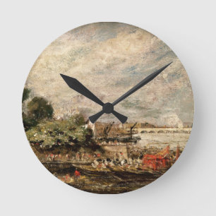 Waterloo Bridge from above Whitehall Stairs, c.181 Round Clock