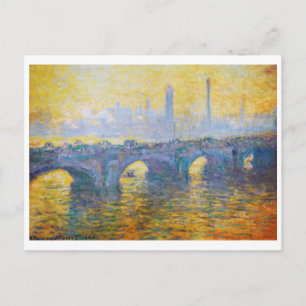 Waterloo Bridge, Grey Weather, 1900 Claude Monet Postcard