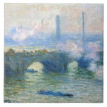 Waterloo Bridge, London by Claude Monet Ceramic Tile<br><div class="desc">Claude Monet's famous painting,  Waterloo Bridge,  London.</div>