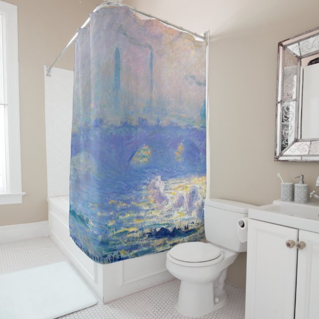 Waterloo Bridge (London), Monet Shower Curtain (In Situ)