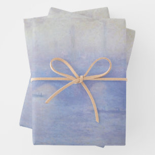 Waterloo Bridge, Mist Effect by Claude Monet Wrapping Paper Sheet