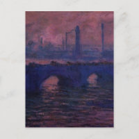 Waterloo Bridge, Overcast Weather by Claude Monet