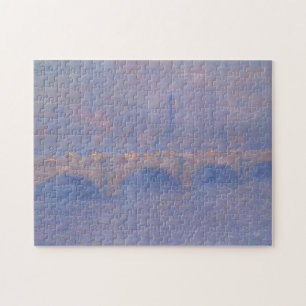 Waterloo Bridge Sunlight Effect Monet Painting Jigsaw Puzzle