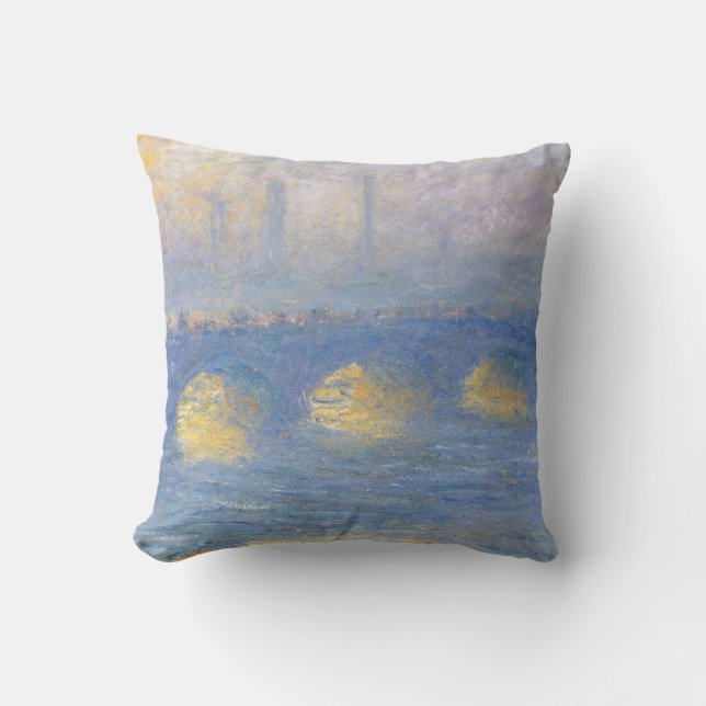 Waterloo Bridge, temps couvert | 1904 Cushion (Front)