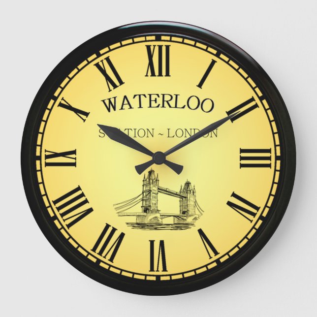 Waterloo Station ~ Tower Bridge ~ London England ~ Large Clock (Front)