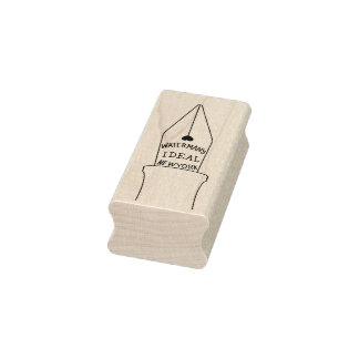 Waterman's Ideal Fountain Pen Wooden Art Stamp