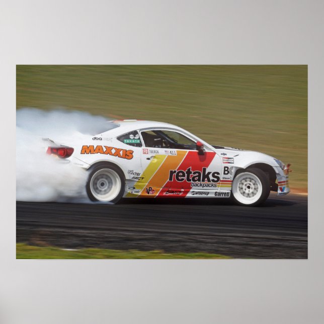 Watermark-free poster - Tuerck & his Scion FR-S (Front)