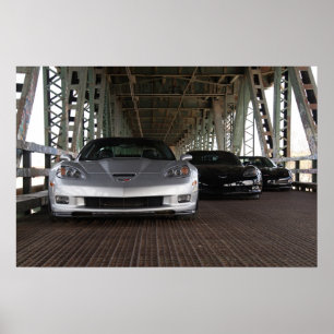 Watermark-free poster - ZR1 and 2 Z06 Corvettes