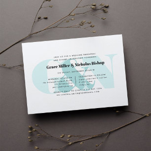Watermark   Modern Monogram Rehearsal Dinner Invitation