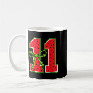 Watermelon 11th Birthday Girls 11 Years Old Summer Coffee Mug