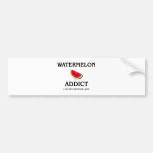 Watermelon Addict Bumper Sticker