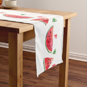 Watermelon and Hearts Short Table Runner