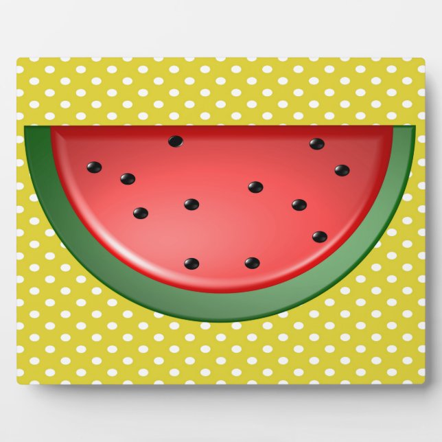 Watermelon and Polks Dots Plaque (Front)