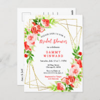 Watermelon and Pomegranate Bridal Shower