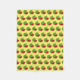 Watermelon and Slice Fleece Blanket